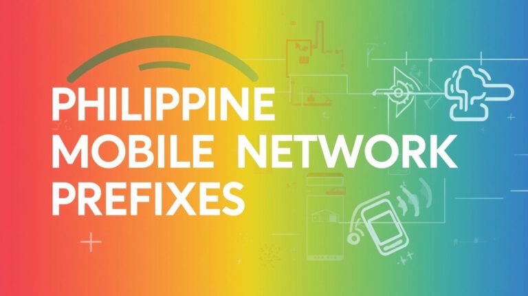 Philippine Mobile Network Prefixes